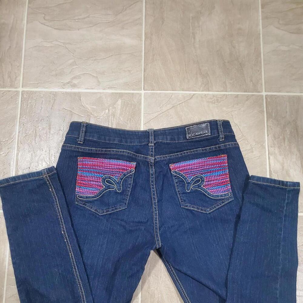 Rocawear Women's Navy and Blue Jeans